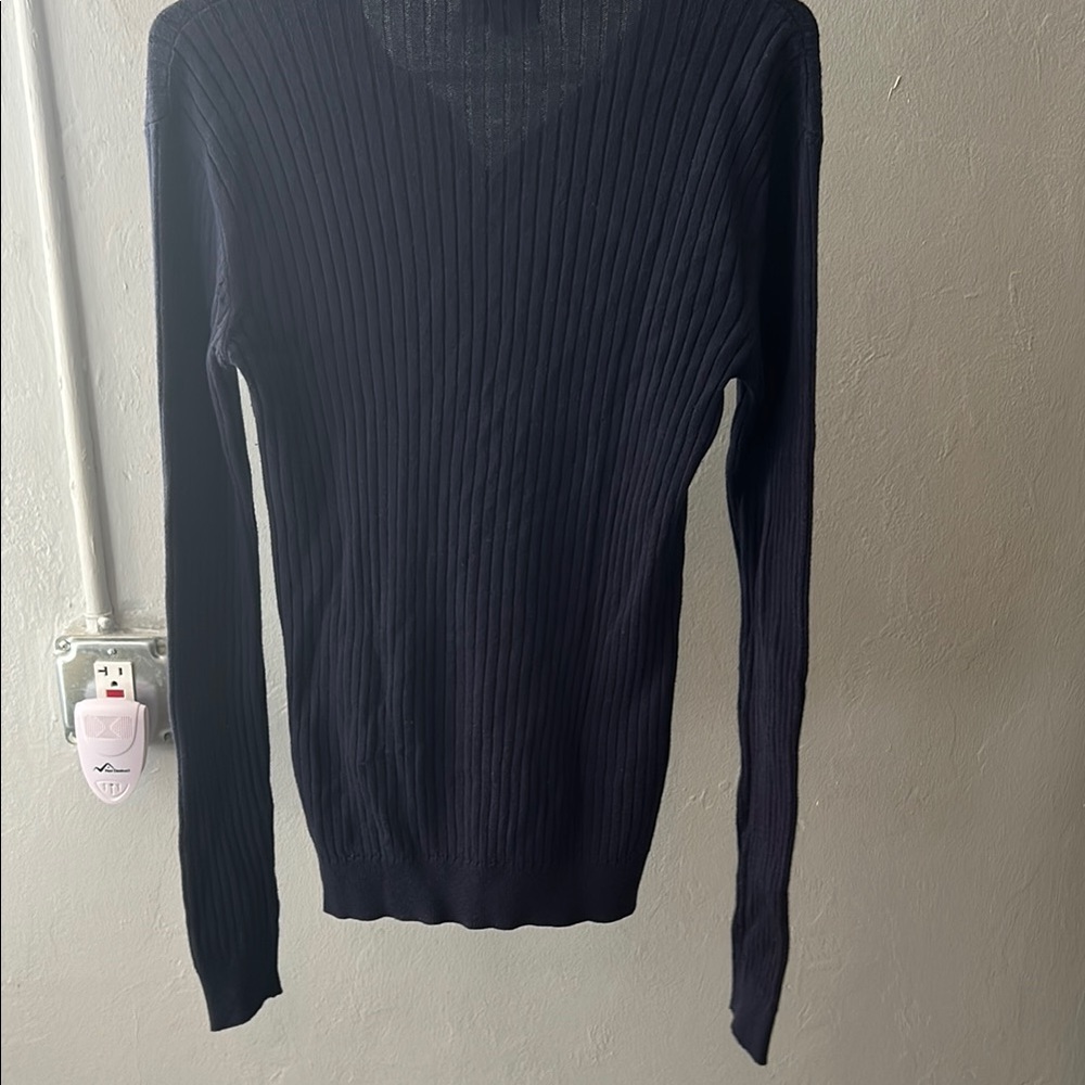 BoohooMAN L/S Ribbed Polo - Picture 3 of 3